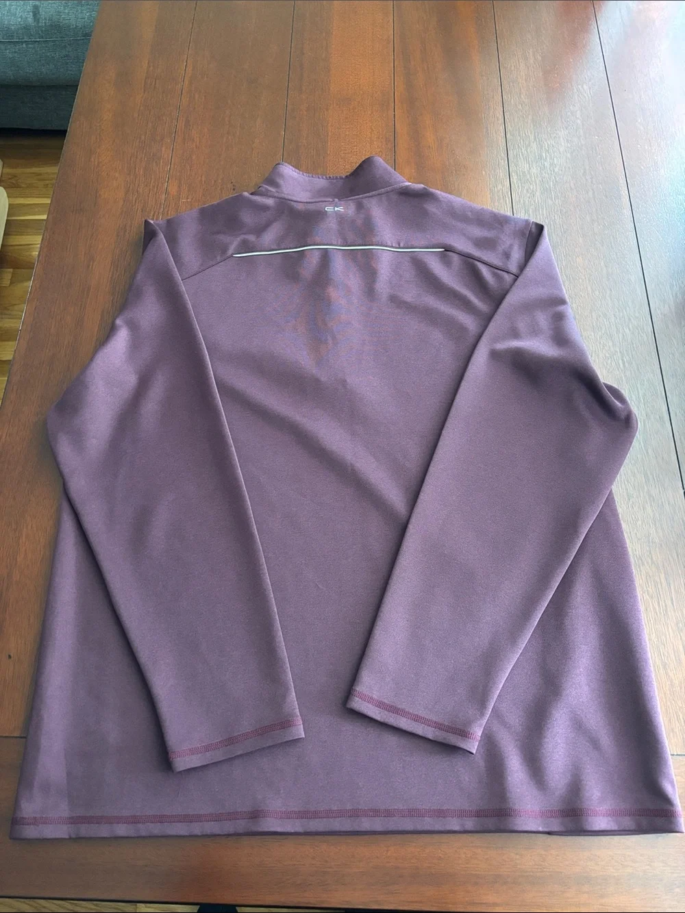 Calvin Klein Men's Plum 1/4 Zip Pullover Size XXL